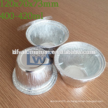 Tazas de aluminio desechables para hornear, taza de aluminio para comida rápida